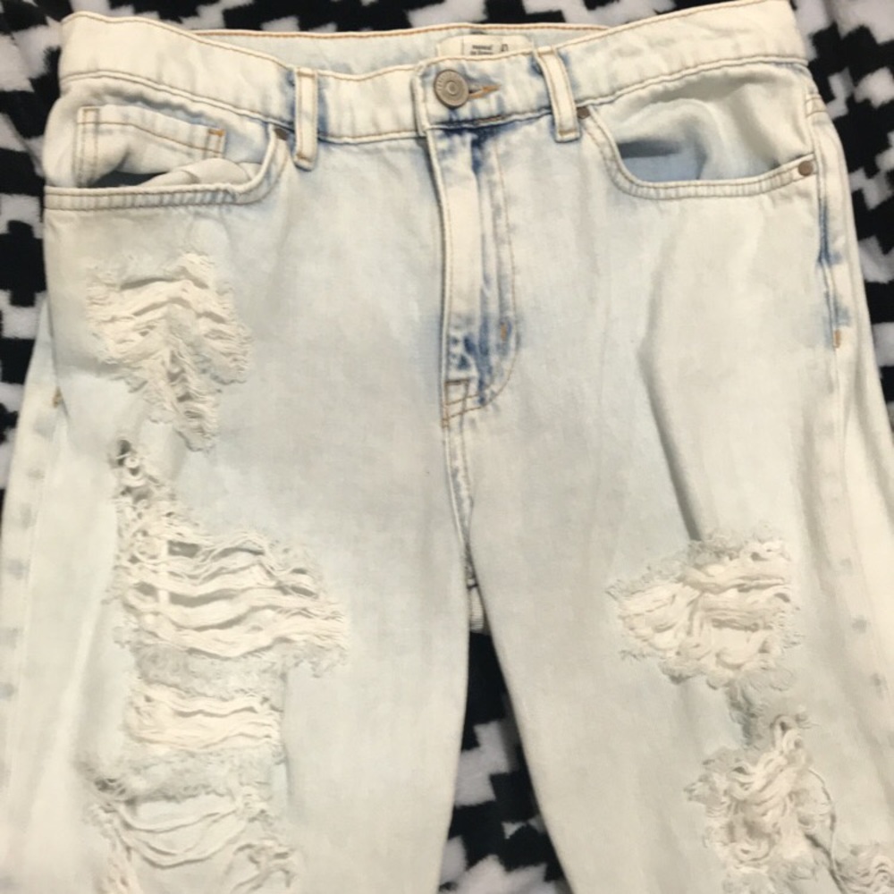 Ripped denim